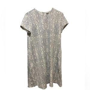 J. McLaughlin women’s size large Pearl Faux Suede snake print short sleeve dress